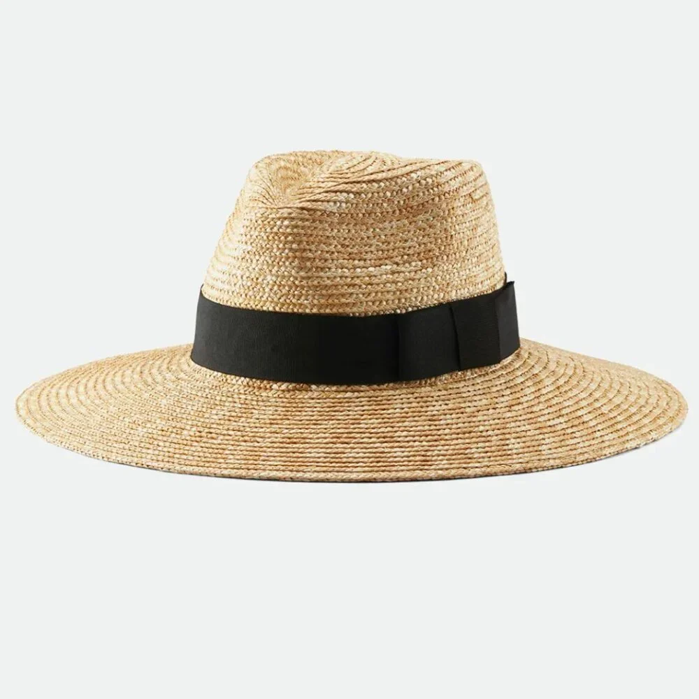 EUC Brixton Joanna Hat Straw Beach Sun Hat UPF 50 Size Medium in Honey - Picture 6 of 14